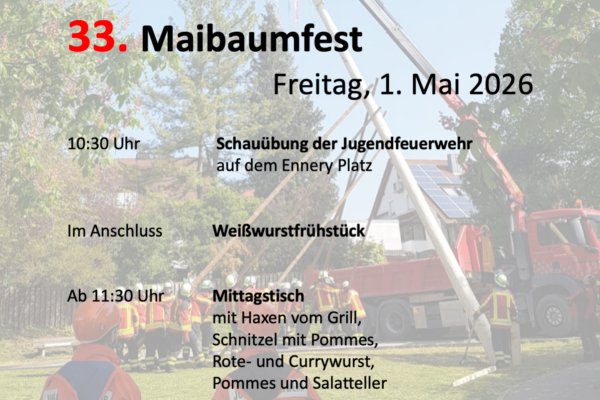 33. Maibaumfest der Feuerwehr Oberriexingen