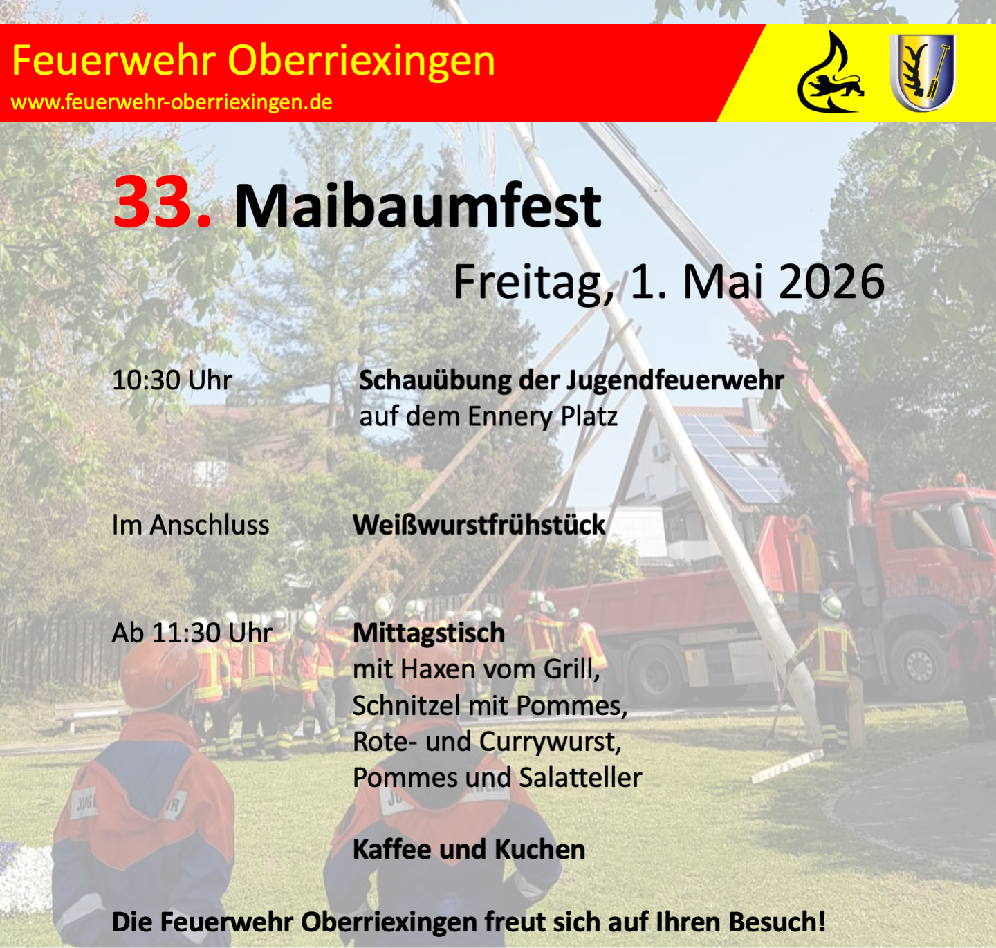 33. Maibaumfest der Feuerwehr Oberriexingen